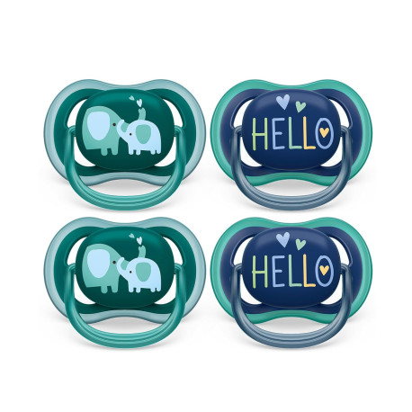Philips Avent Ultra Air Pacifier - 4 x Light