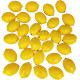 30 Pack Faux Yellow Lemons Artificial Fruits