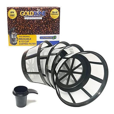 GoldTone Brand Reusable 8-12 Cup Basket Filter