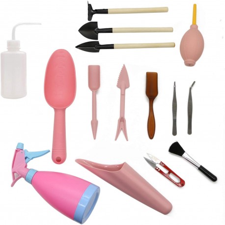 15 Pieces Succulent Transplanting Mini Garden Hand Tool Set