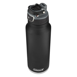 Coleman FreeFlow AUTOSEAL Stainless Steel Water Bottle, Black