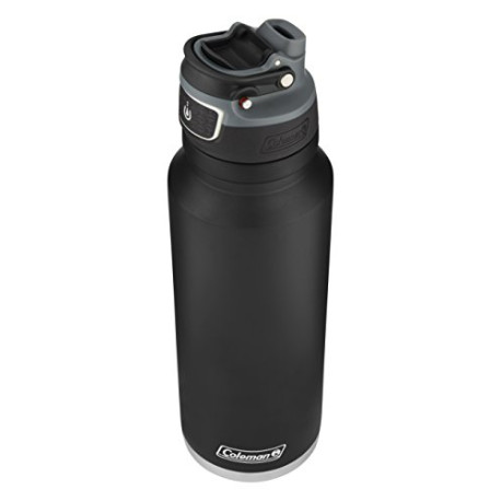 Coleman FreeFlow AUTOSEAL Stainless Steel Water Bottle, Black