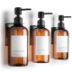 Shampoo and Conditioner Dispenser Set of 3 for Wall Mount