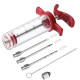 Meat Injector Syringe - 3 Marinade Injector Needles