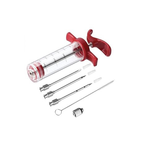 Meat Injector Syringe - 3 Marinade Injector Needles