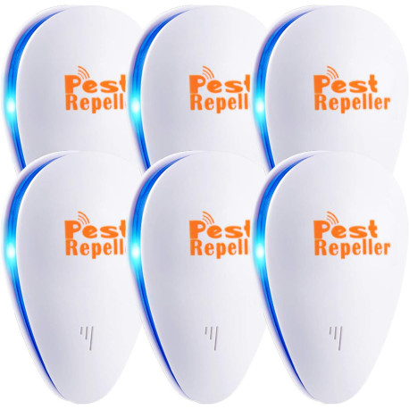 Ultrasonic Pest Repeller, Set of 6-Packs