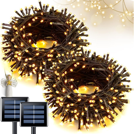2 Pack Solar Christmas Lights Outdoor