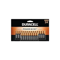 Duracell Coppertop AAA Batteries with Power Boost Ingredients, 24 Count Pack
