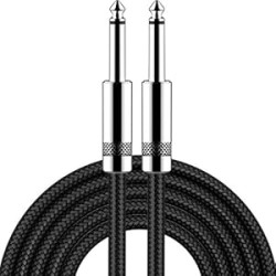 Guitar Cable 10 ft Electric Instrument Cable Bass AMP Cord 1/4 Straight to Straight for Electric