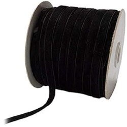 May Arts 3/8-Inch Wide Ribbon, Black Velvet