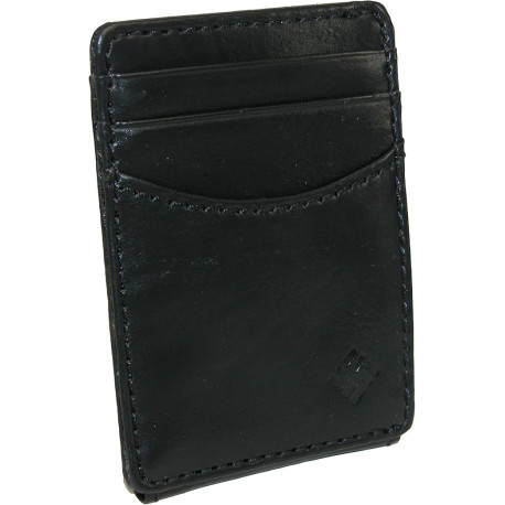 Columbia Men's Leather Front Pocket Wallet Card Holder for Travel