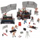32-Piece Mini Wrestling Playset with Action Figures