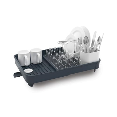 Extend Expandable Dish Drying Rack and Drainboard Set , Gray