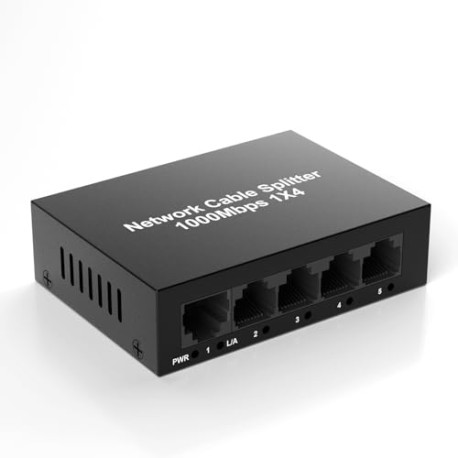 RJ45 Ethernet Splitter High Speed 1 to 4 Out
