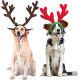 2 PCS Christmas Reindeer Antler Headband with Ears