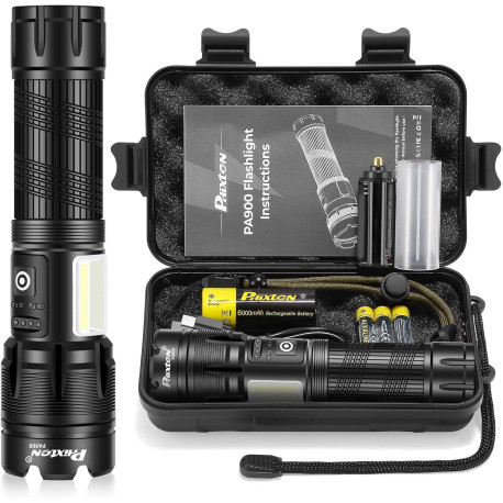 Flashlights Rechargeable LED High Lumens, Powerful 900,000
