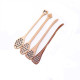 4Pcs Honeycomb Heart Pattern Honey Dippers Wooden