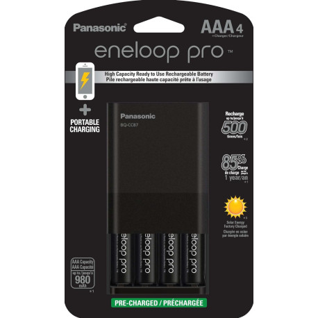 Pack 2 of  Roll over image to zoom in Panasonic K-KJ87K3A4BA Individual Battery Charger