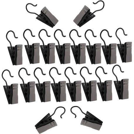 Pack of 50 Small Metal Curtain Clips for Curtain