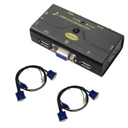 2 Port USB 2.0 VGA KVM Switch