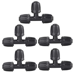 5 Pack 1/2" Drip Irrigation Fittings