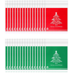 200 Pieces Christmas Treat Bags Clear