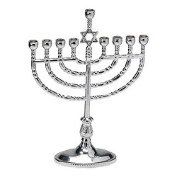 Hanukkah Silver Menorah
