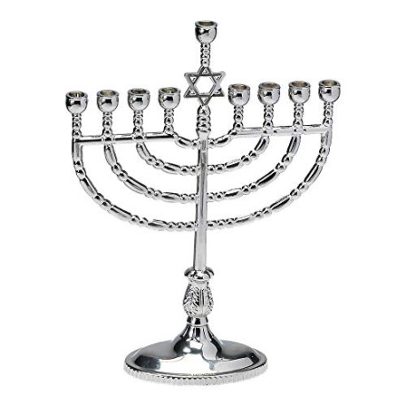 Hanukkah Silver Menorah