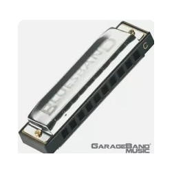 Hohner BluesBand Harmonica Key of C Blues Band Stainless Steel, 1501