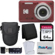 Kodak PIXPRO FZ55, 16MP 28mm Wide-Angle Digital Camera (Red) + Accessories Bundle