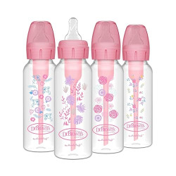 Flow Nipples, 0m+, 4 Bottles, 4 Units (Pack of 1)