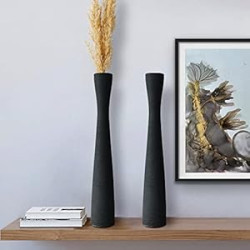 2 Pack Tall Ceramic Vase 16"