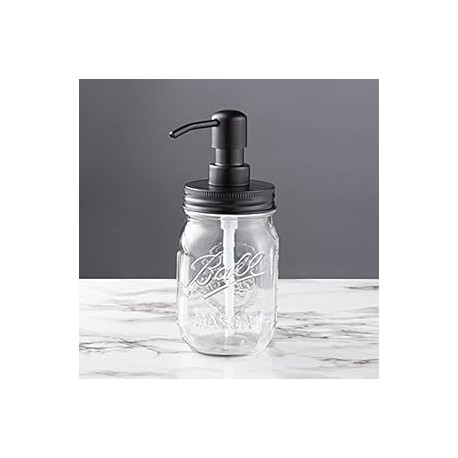 Mason Jar Glass Hand Soap Dispenser