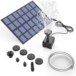 Solar Fountain Pump with Panel