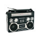 Audio Retrobox AM/FM Shortwave World Radio Black One Size