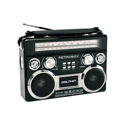 Audio Retrobox AM/FM Shortwave World Radio Black One Size