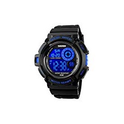 Boys Sport Style Digital Watch Waterproof LED 7 Colors