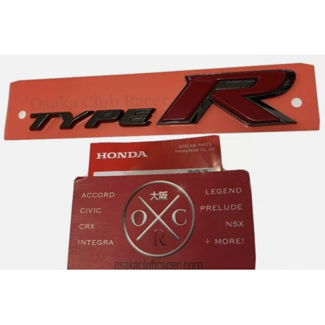 Honda Civic Type R Rear Emblem Badge Logo