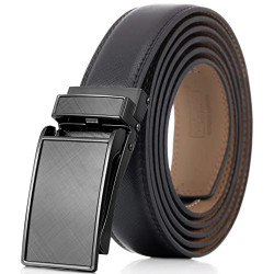Ratchet Belt for Men. Adjustable Leather