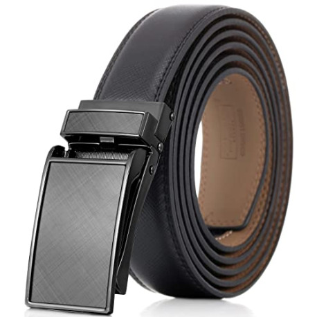 Ratchet Belt for Men. Adjustable Leather
