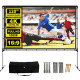 Projector Screen with Stand, 120 Inch Outdoor Projection Screen