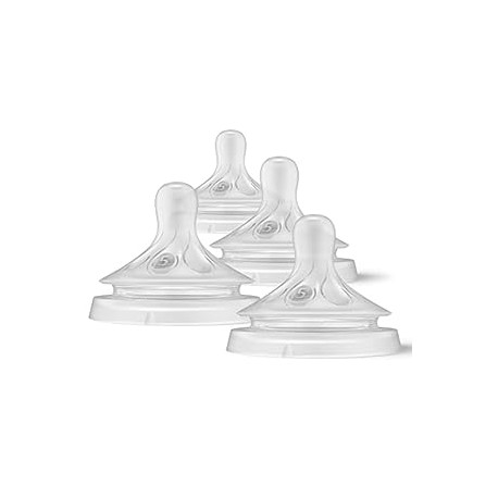 Baby Bottle Nipples Flow 5, 6M+, 4pk