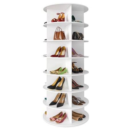 7 Tier Rotating Shoe Rack Tower