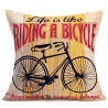 Vintage Bicycle Decorative Pillow Covers