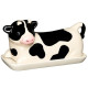 Farmhouse Cow Hand Painted Ceramic Butter Dish