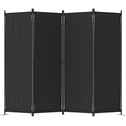 Room Divider, Folding Privacy Screens, 4 Panel Room Partitions