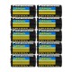 Panasonic CR123A Lithium 3V Photo Lithium Batteries, 0.67" Dia x 1.36" H (17.0 mm x 34.5 mm) (Pack of 10)