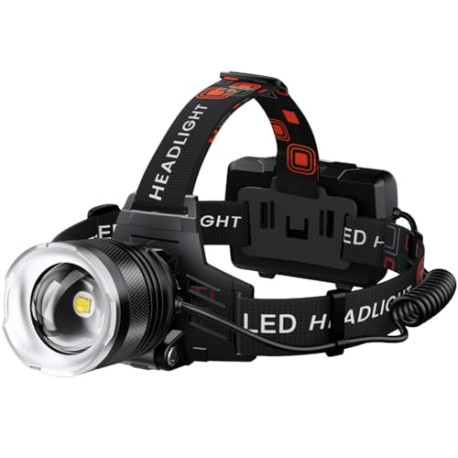 LED Rechargeable Headlamp, 900000 Lumens