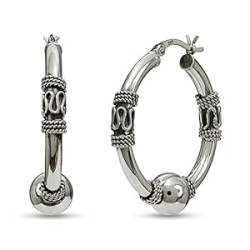 Sterling Silver Oxidized Two-Tone