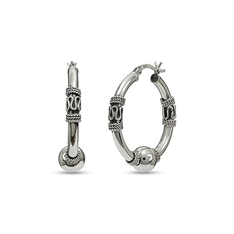 Sterling Silver Oxidized Two-Tone